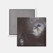 ロシアのシベローチ火山の灰の汚れA:マジで"1/2s sl マグネット (正面/裏面)