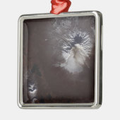 ロシアのシベローチ火山の灰の汚れA：マジで"1/2s sl メタルオーナメント (左)