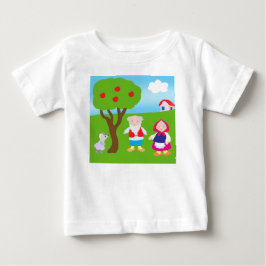 ロシアのスタイルの子供向けの漫画の絵 ベビーTシャツ