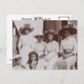 ロシアのツァリーナとオルガ、タティアナ、マリー・ロマーノフ ポストカード (正面/裏面)