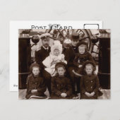 ロシアのツァルとツァリーナと子どもたちロマーノフ ポストカード (正面/裏面)