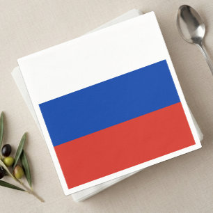 ロシアのナプキン、ロシア国旗のパーティー/スポーツファン スタンダードカクテルナプキン