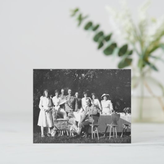 ロシアのニコラ一家、ロマーノフ ポストカード (スタンド正面)