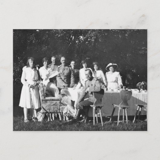 ロシアのニコラ一家、ロマーノフ ポストカード (正面)