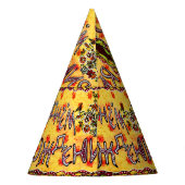 ロシアのハッピーバースデーパーティーハット パーティーハット (裏面)