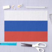 ロシアのファッション雑貨、ロシア国旗ティシュペーパー 薄葉紙 (クラフト)