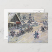 ロシアのフェスティバルウォーク ポストカード (正面/裏面)