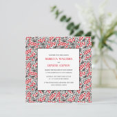 ロシアのフォークアートベリ葉ーとズ結婚インビタ 招待状 (スタンド正面)