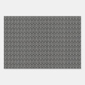 ロシアのフォークアート赤い黄色の花と葉 ラッピングペーパーシート (正面3)