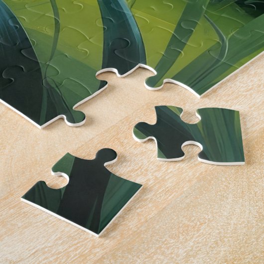 ロシアのブルー猫春の花絵を描ズ ジグソーパズル (側面)