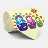 ロシアのマトリョシカ人形ネクタイ ネクタイ (ロール)