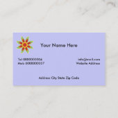 ロシアのマトリョシカ人形名刺 名刺 (裏面)