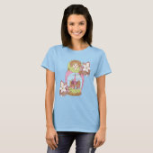 ロシアのモスクワ女性女性モスクの色鮮やかな Tシャツ (正面フル)