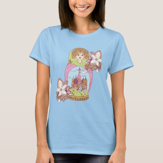 ロシアのモスクワ女性女性モスクの色鮮やかな Tシャツ (正面)