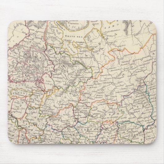 ロシアのヨーロッパ一般地図 マウスパッド (正面)