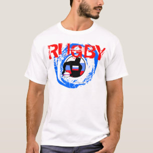 ロシアのラグビーファンのTシャツのパスの球 Tシャツ