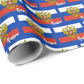 ロシアのラッピング紙、青ロシアの旗 ラッピングペーパー (ロールコーナー)