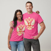 ロシアのロシア国旗のイーグルロシアのコート Tシャツ (ユニセックス)