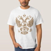ロシアのヴィンテージの紋章付き外衣 Tシャツ (正面)