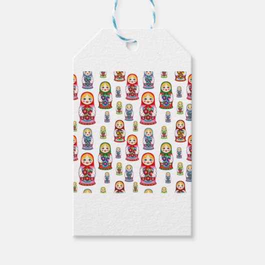 ロシアの人形 ギフトタグ (正面)