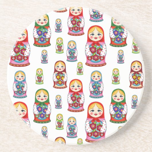 ロシアの人形 コースター (正面)