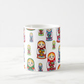 ロシアの人形 コーヒーマグカップ (中央)