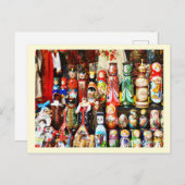 ロシアの人形 ポストカード (正面/裏面)