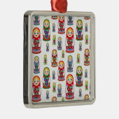 ロシアの人形 メタルオーナメント (右)