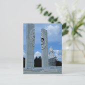 ロシアの原子彫刻 ポストカード (スタンド正面)