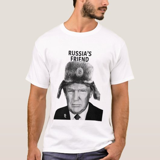 ロシアの友人トランプ・ロシア・プーチン Tシャツ (正面)