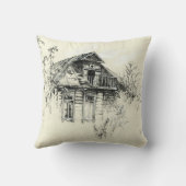 ロシアの古い木造の家by A.調理師 クッション (裏面)