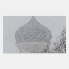 ロシアの吹雪 長方形シール