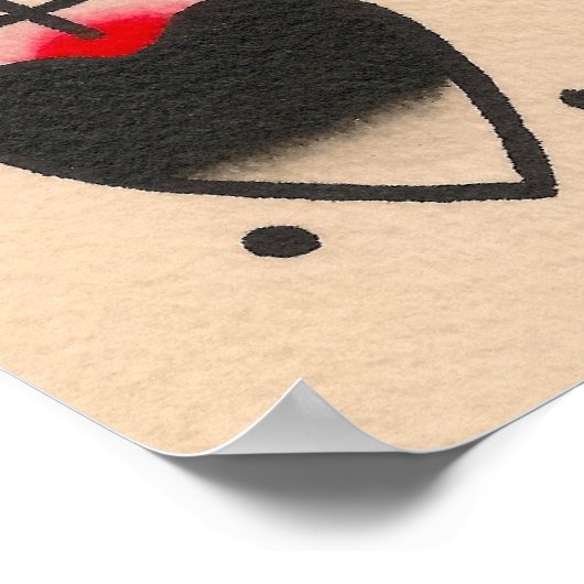 ロシアの喫煙スカル ポスター (角)