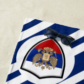 ロシアの国旗エンブレム ビーチタオル (インサイチュ)