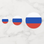 ロシアの国旗 コンフェッティ (正面)