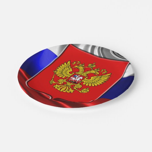 ロシアの国章 ペーパープレート (アングル)