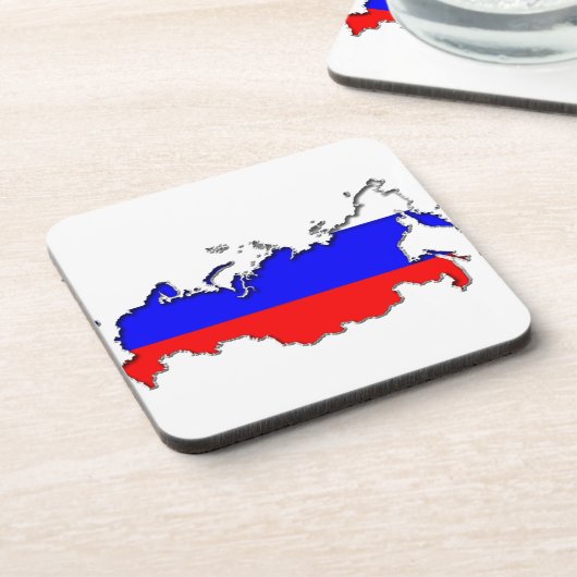 ロシアの地図 コースター (左側)