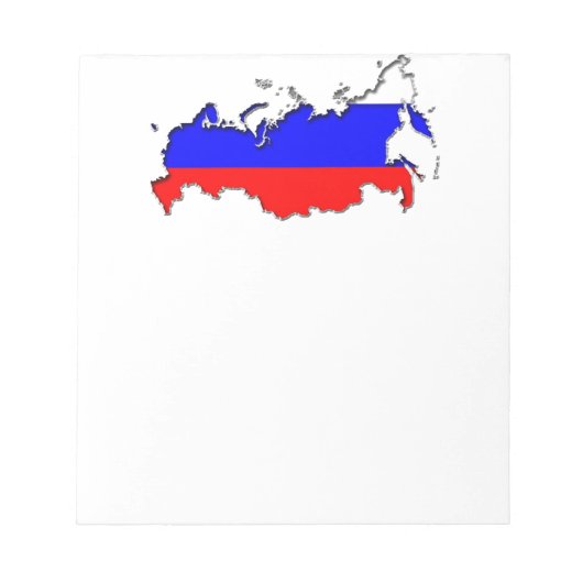 ロシアの地図 ノートパッド (正面)