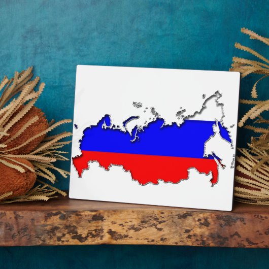 ロシアの地図 フォトプラーク (側面)