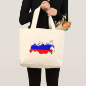 ロシアの地図 ラージトートバッグ (正面(商品))