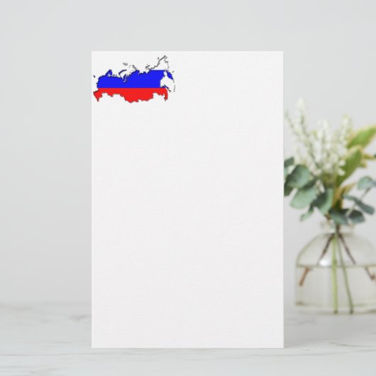 ロシアの地図 便箋 (スタンド正面)