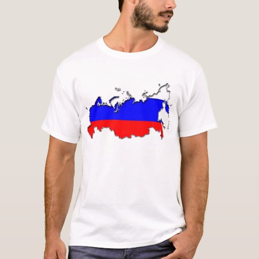 ロシアの地図 Tシャツ (正面)