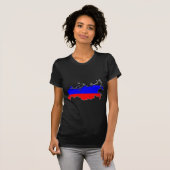 ロシアの地図 Tシャツ (正面フル)