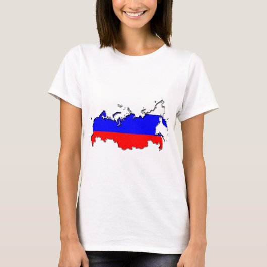 ロシアの地図 Tシャツ (正面)