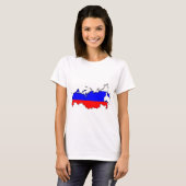ロシアの地図 Tシャツ (正面フル)