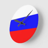 ロシアの壁時計の国旗 ラウンド壁時計 (傾斜)