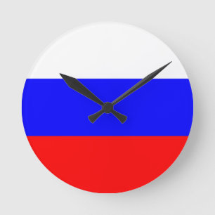 ロシアの壁時計の国旗 ラウンド壁時計