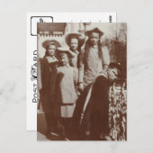 ロシアの子どもTsar、ロマーノフ、OTMA、アレクシス ポストカード (正面/裏面)