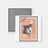 ロシアの宇宙ドッグ1966 Cosmos 110 マグネット (正面/裏面)