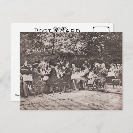 ロシアの家族のツァーとロイヤルHesseはがき ポストカード (正面/裏面)